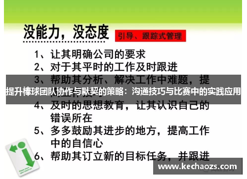 提升棒球团队协作与默契的策略：沟通技巧与比赛中的实践应用
